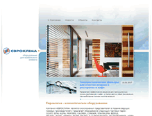 Tablet Screenshot of evroclima.com